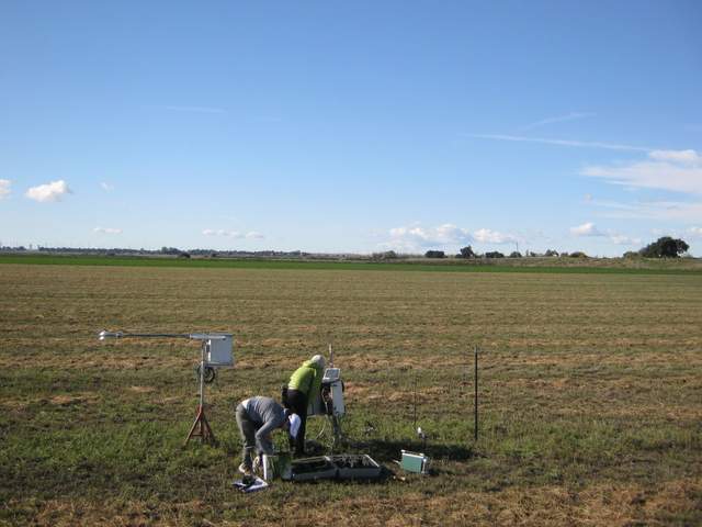 Sara and Patty on site