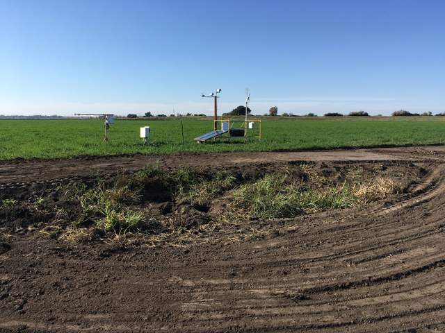 We moved the tower and solar panels in the alfalfa field to just to the north of the soil sensors