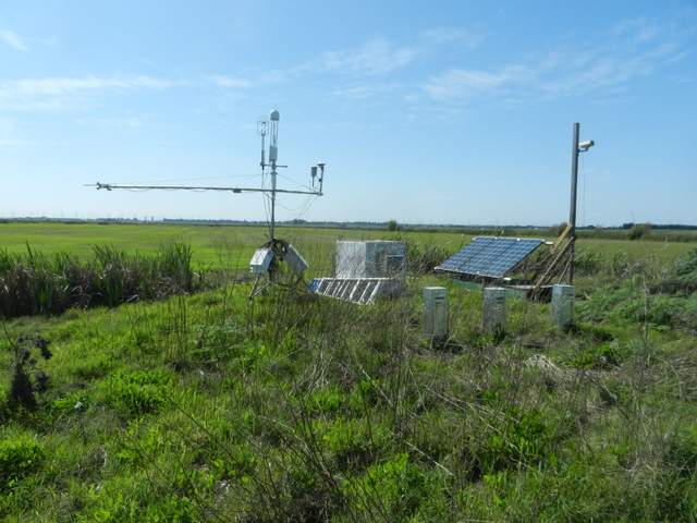 Moved tower out of the field for spraying and planting
