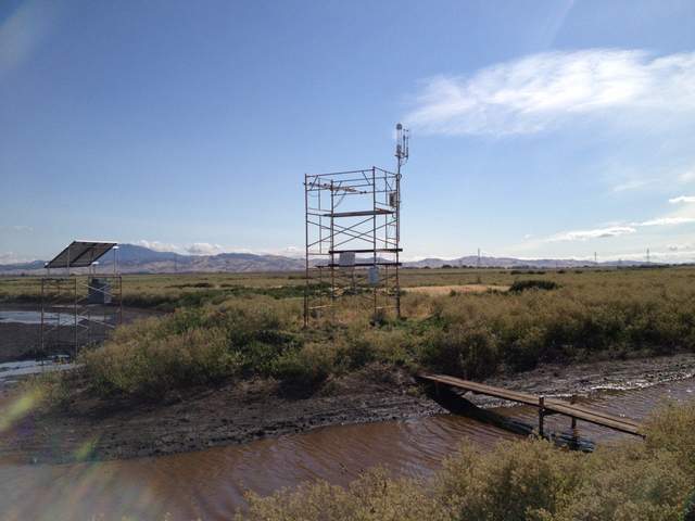 Initial set up of tower