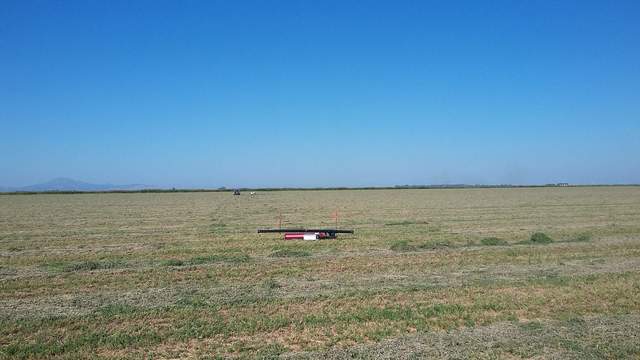 View of the two CH4 release points from the tower