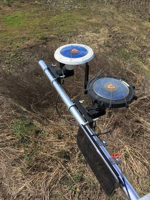 New Mark2 Arable unit installed next to Arable Mark. They are currently overlooking a weedy corn field. 