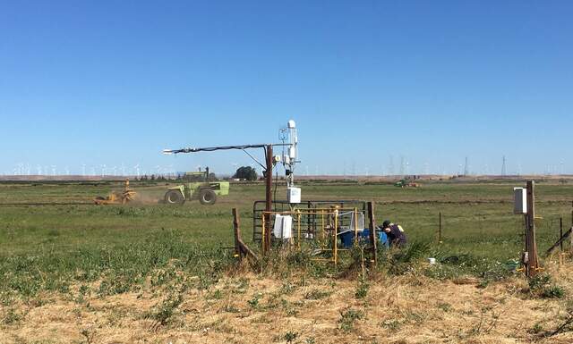 Wetland construction is continuing directly upwind