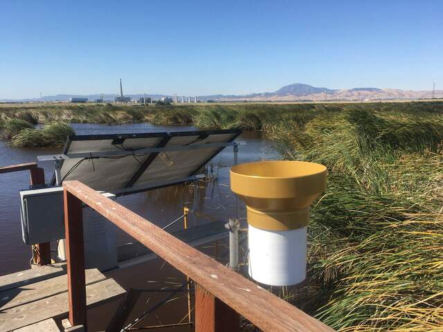 New screw-type precip funnel installed at SW