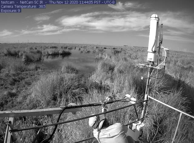 Joe cleaning radiometers
