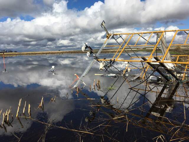 All of the expensive sensors ended up under water.