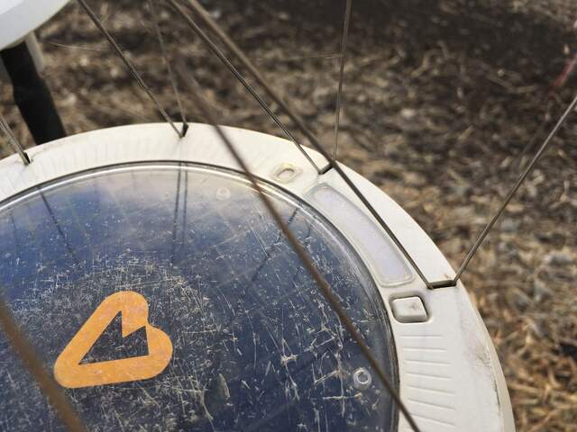 Arable sensor on top is slightly flaking