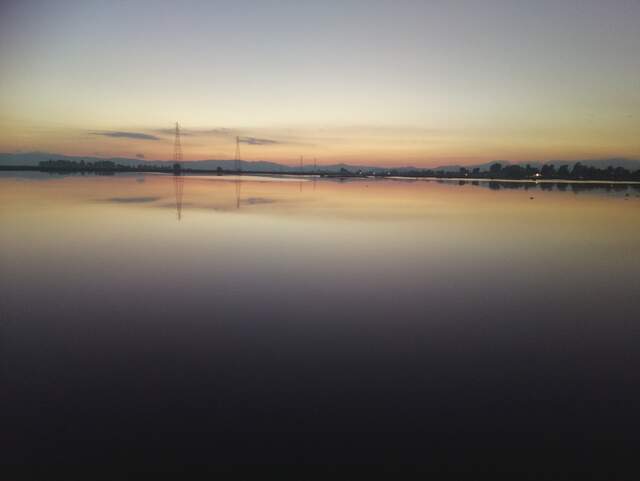 Sunset and water