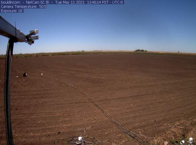 Tyler setting up after corn was planted