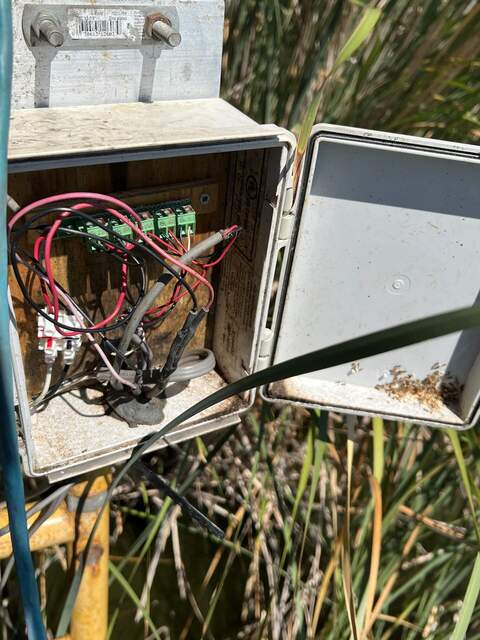 Power box at Mayberry. All looks ok.