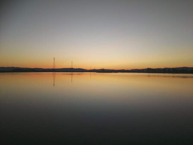 Pretty sunset, clear skies