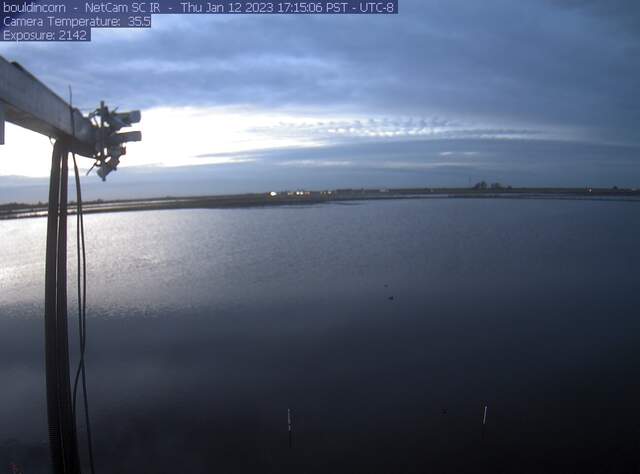 Nice clouds and light on fully flooded field