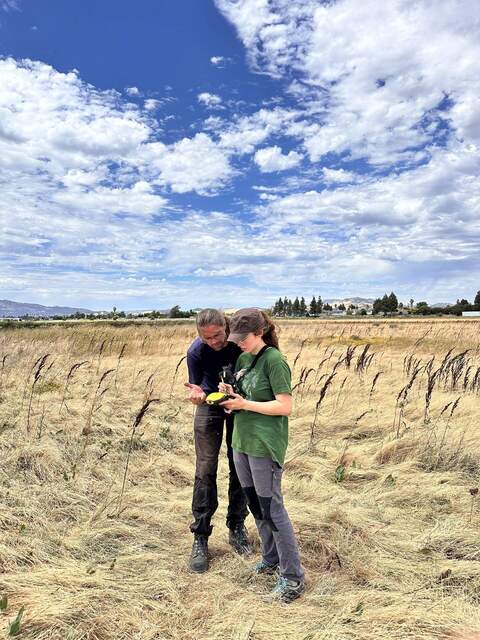 Robert and Irene troubleshooting the GPS at HSM_9.