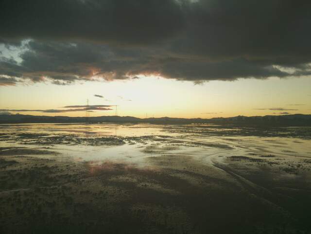 Interesting light at low tide