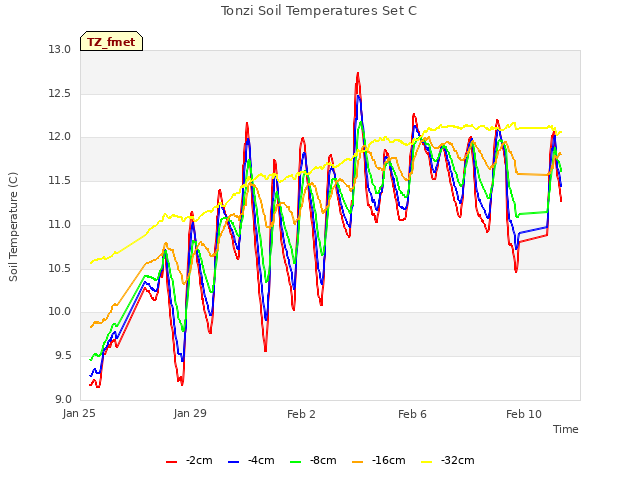 Explore the graph:Tonzi Soil Temperatures Set C in a new window