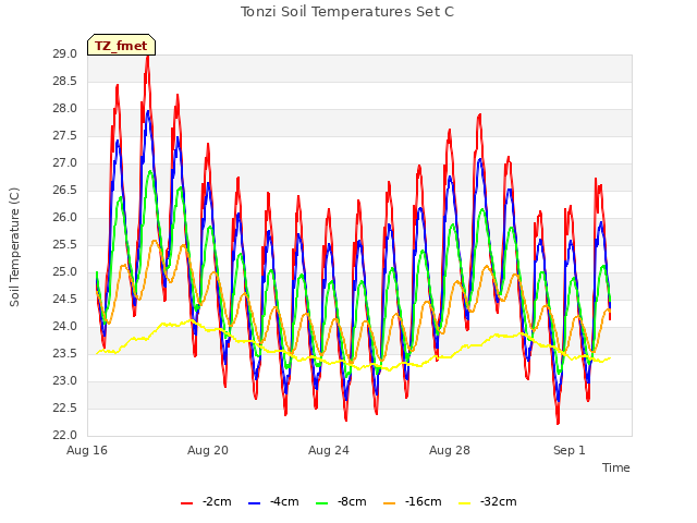 Explore the graph:Tonzi Soil Temperatures Set C in a new window