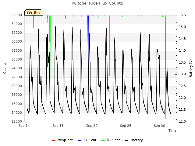 Explore the graph:Twitchel Rice Flux Counts in a new window