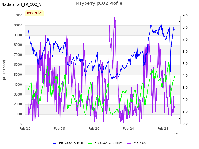 Explore the graph:Mayberry pCO2 Profile in a new window