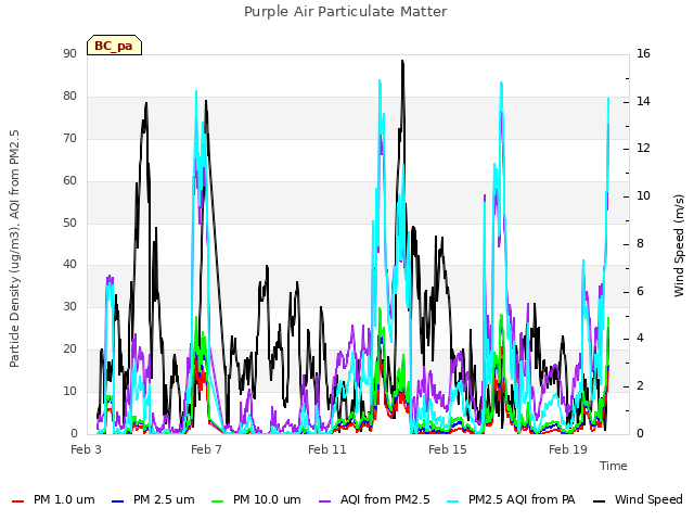Explore the graph:Purple Air Particulate Matter in a new window