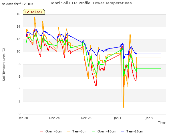 Explore the graph:Tonzi Soil CO2 Profile: Lower Temperatures in a new window