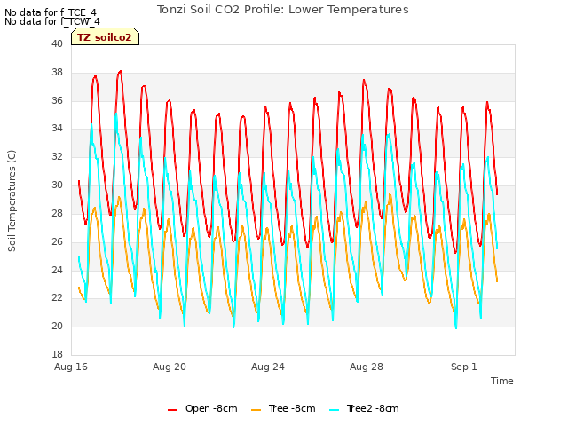 Explore the graph:Tonzi Soil CO2 Profile: Lower Temperatures in a new window