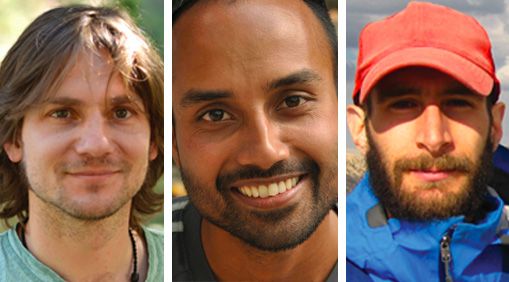 Marco Pfeiffer, Ranjit Deshmukh, and Adam Calo are graduate student newsmakers