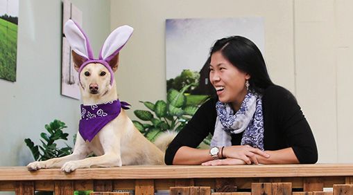 Tiffany Tran in the Annie's headquarters
