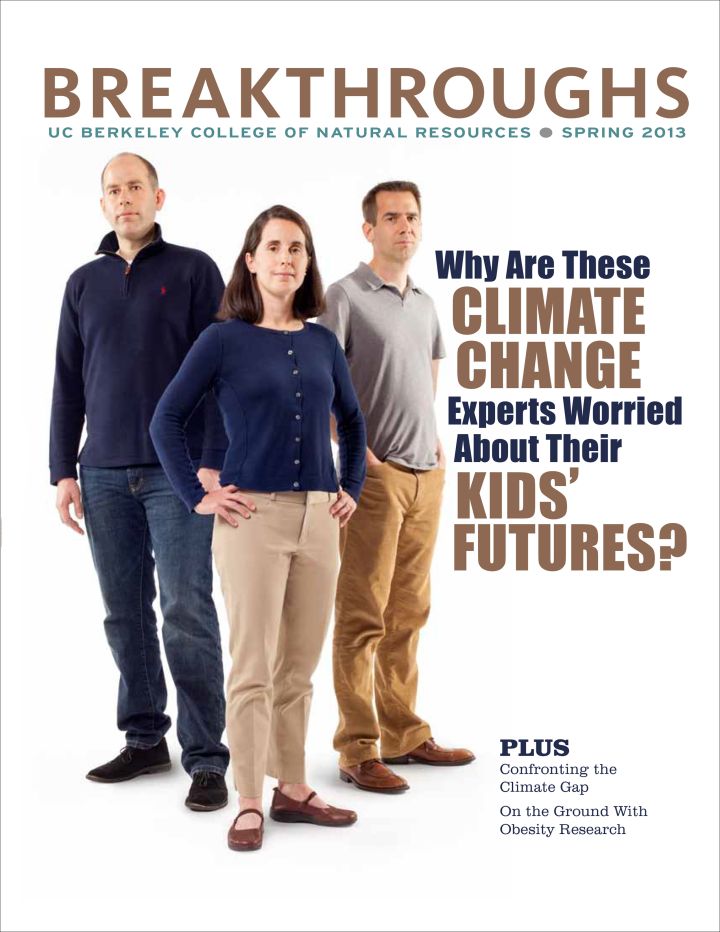 The Spring 2013 issue of breakthroughs looks at why climate change experts are worried about their kids' futures