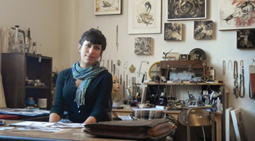 Harrower in her West Berkeley studio.